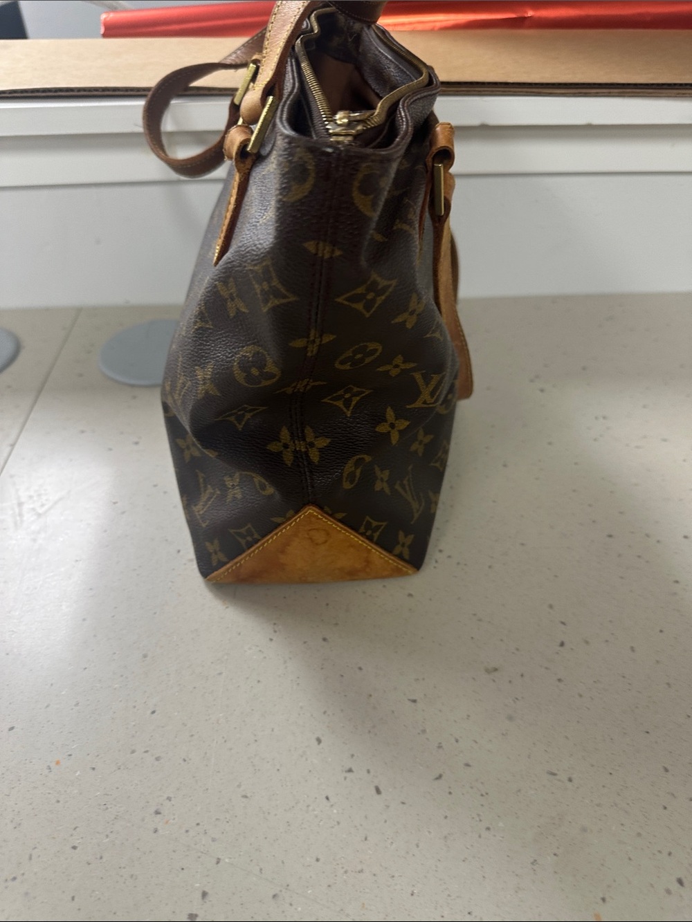 Louis Vuitton Monogram Canvas Tote in Brown and Tan - Picture 6 of 6